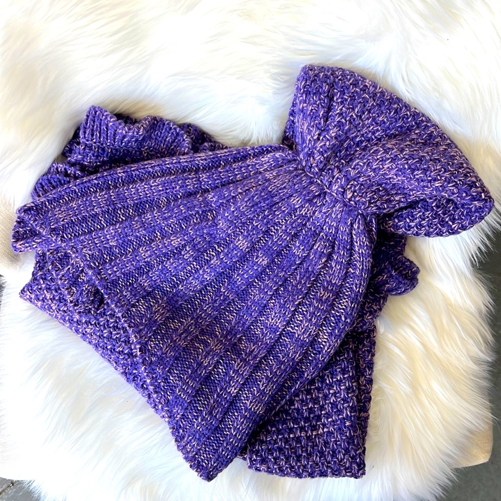 Toddler girl Mermaid Tail Blanket